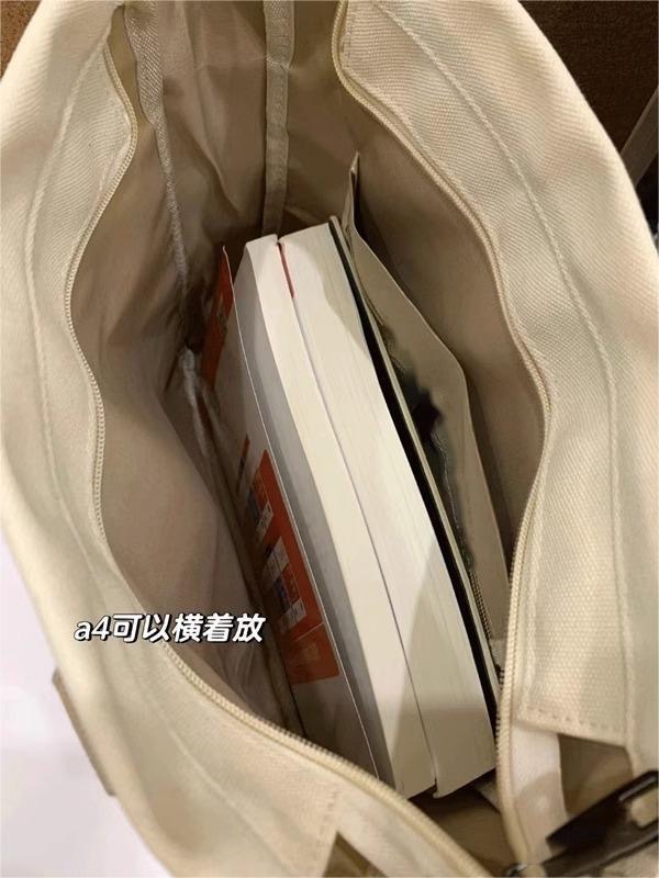 Casual Shoulder Bag Large Tote Canvas Fabric with A Large Capacity To Match Any Dress Code for Women and Students.