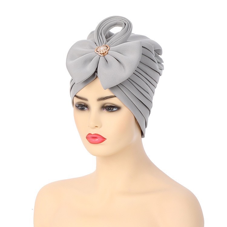 Handmade Nigerian Wedding Gele African Auto Gele Headtie Muslim Turban Cap Arab India Hat Female Head Wraps Turbante Mujer