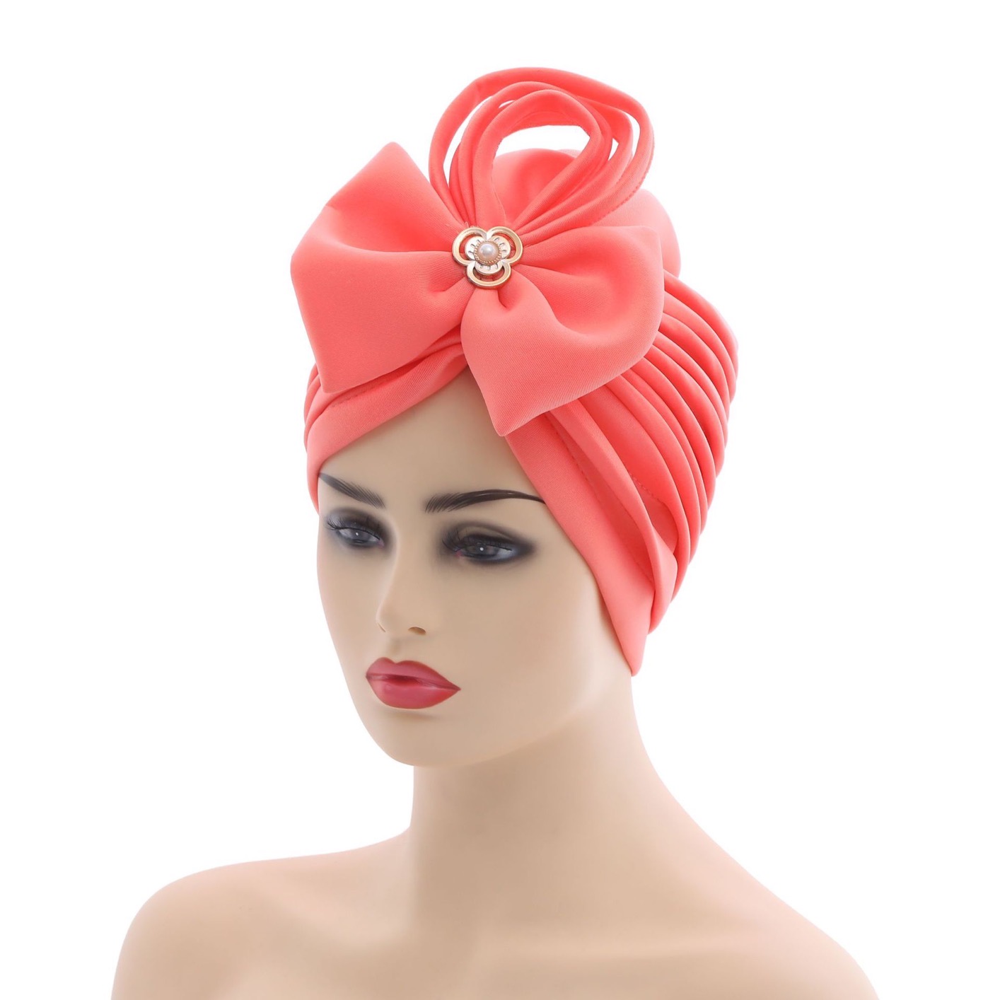Handmade Nigerian Wedding Gele African Auto Gele Headtie Muslim Turban Cap Arab India Hat Female Head Wraps Turbante Mujer