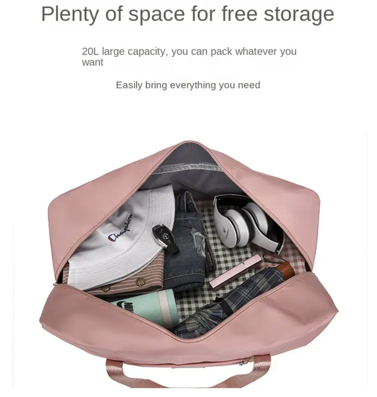 2024 Hot Sale  Travel Large Capacity Storage Bag Zipper Portable Sports Bag Versatile Gym Handbag Small, Medium, and Large