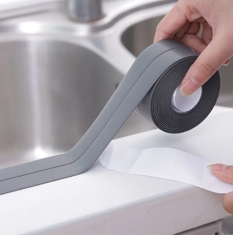 Shower Bath Sealing Tape Strips PVC Self Adhesive Waterproof Wall Sticker for Bathroom Kitchen Seal Caulk Strip Sink Mold Proof