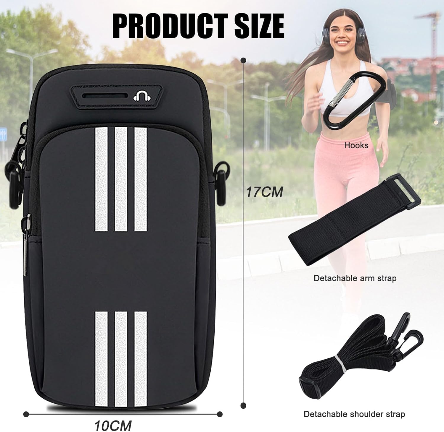 Phone Holder for Running Armband Small Crossbody Bags for Women Men Kids,iPhone 11 12 13 14 15 Pro Max Xs XR X 8 7 Plus SE Mini Pouch,Samsung Galaxy Ultra Edge S24 S23 S22 S21 Note 20 Arm Bag