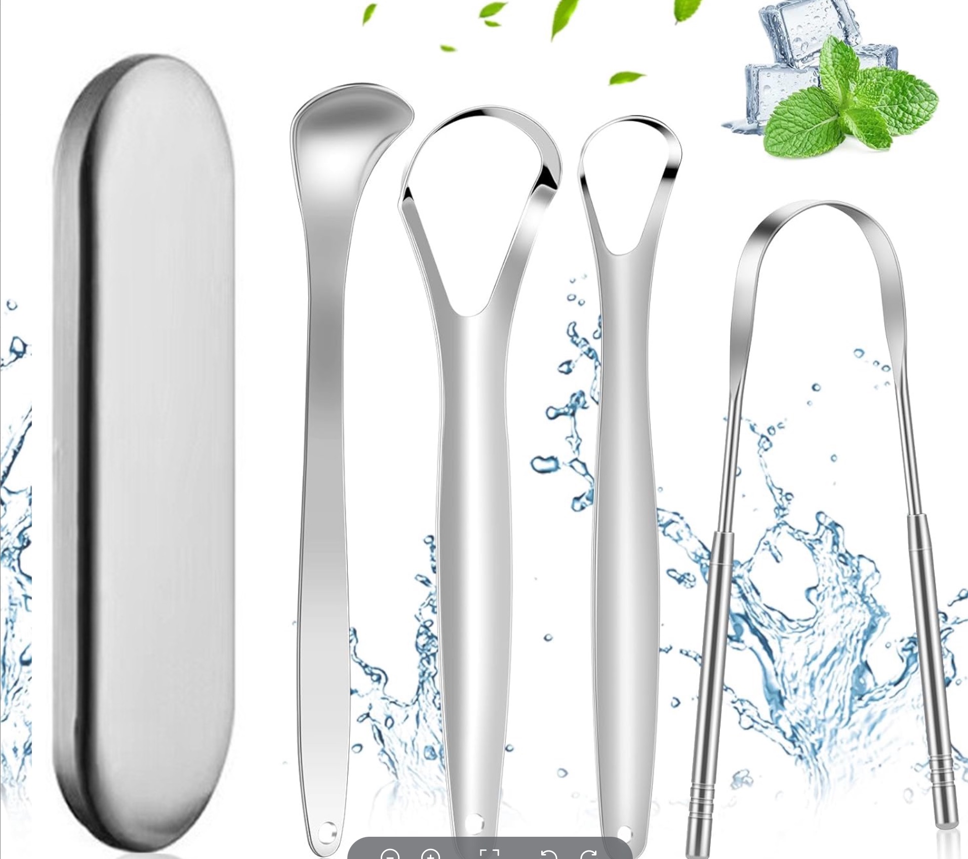 Tongue Scraper, 4Pcs Tongue Cleaners Metal Tongue Scraper with Case for Adults Kids, Great for Oral Hygiene Reduce Bad Breath
Visit the MORGLES Store