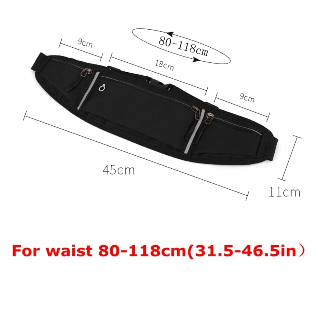 Professional Running Waist Bag Sports Belt Pouch Mobile Phone Case Men Women Hidden Pouch Gym SportsBags Running Belt Waist Pack