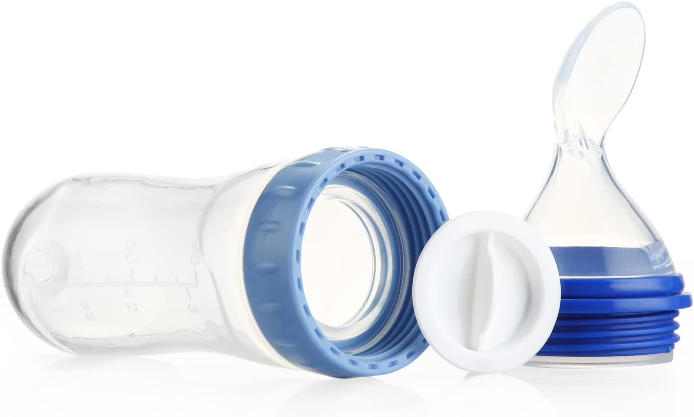 90ml Baby Squeezing Feeding Spoon Silicone Feeding Bottle Training Spoon Infant Cereal Food Spoon