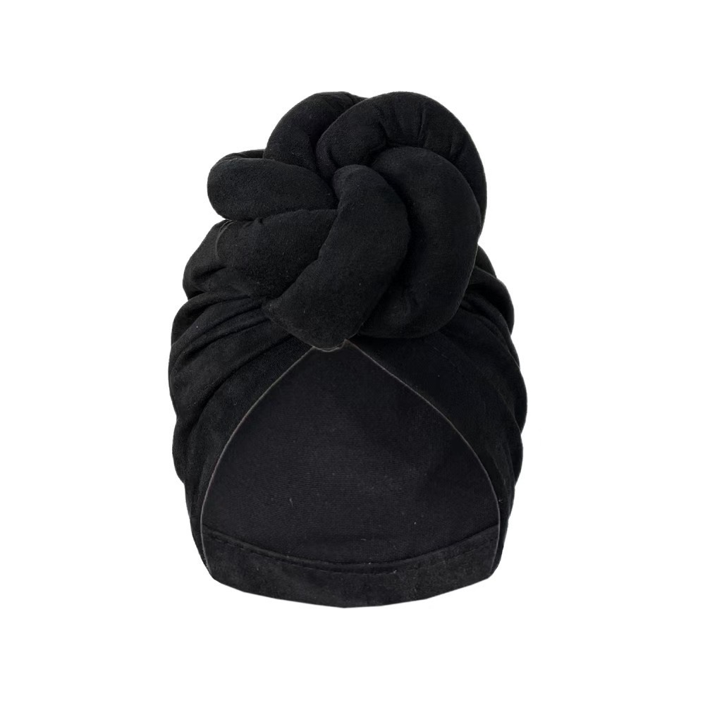 Women Turbans and Head Wraps, Women African Turban Flower Knot Pre-Tied Bonnet Beanie Cap Headwrap