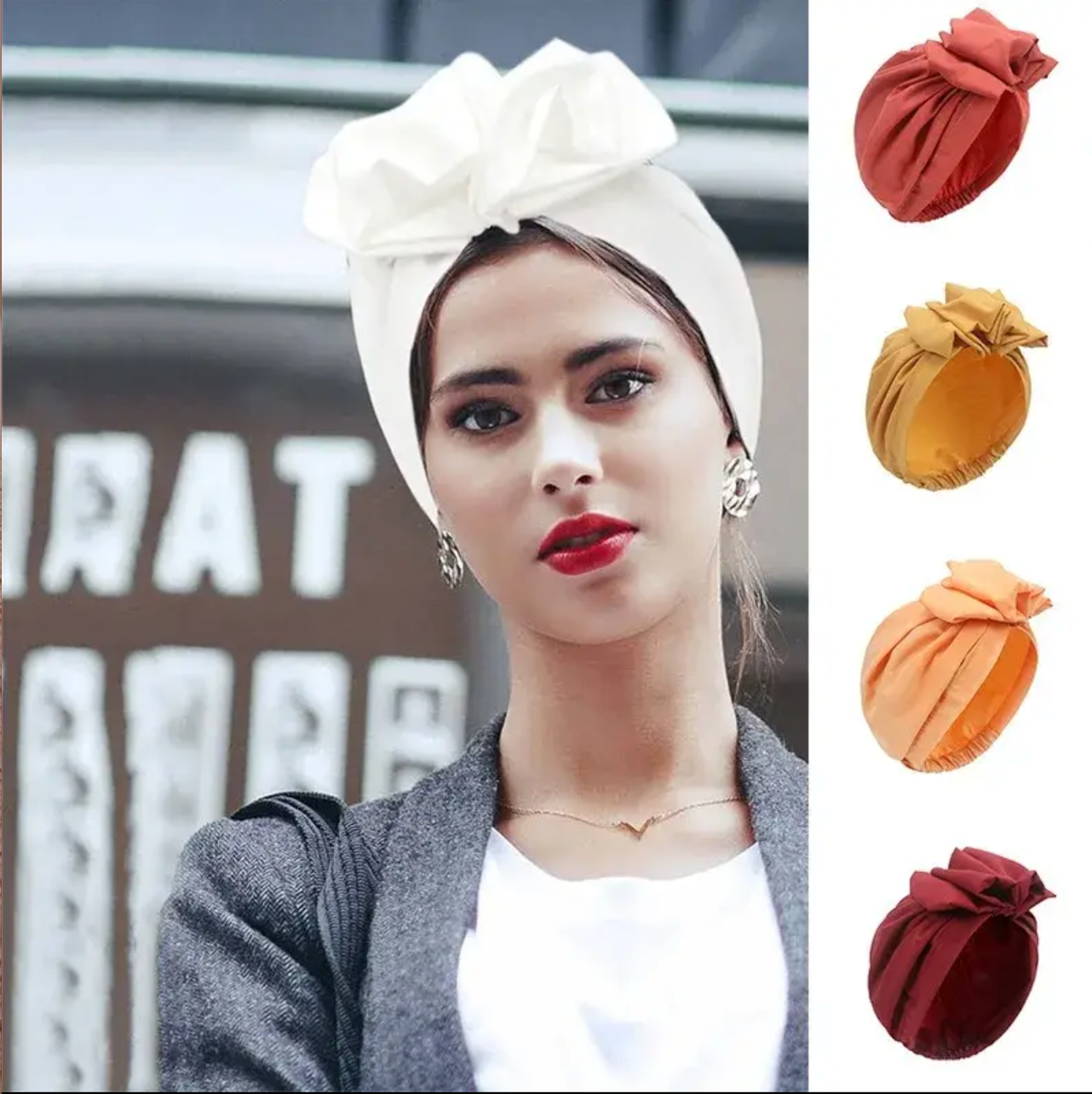 Bonnet Women Hat New Turban Fashion Headband French Retro Charming Bonnets European And American Pullover Cap For Girls Or Lady