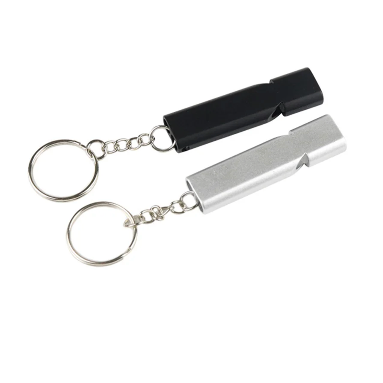 1Pc Survival Whistle Soccer Outdoor High Decibel Portable Flat Aluminum Alloy Dual Frequency Wilderness Emergency Whistle Tool