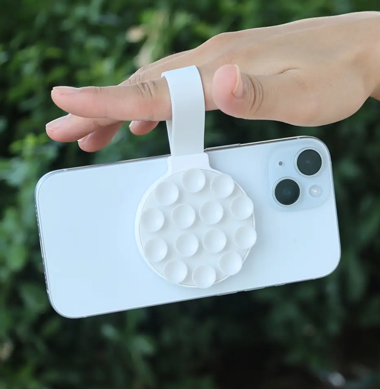 Magnetic Suction Cup Phone Mount on Mirror Shower Silicone Sucker Phone Case Grip Stand Holder For iPhone 15 14 13 12 11 Magsafe