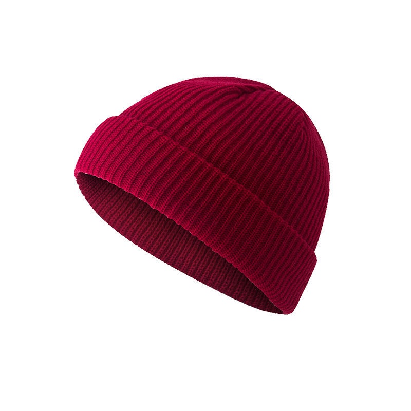 2025 New Year  Solid Color Warm Knitted Brimless Hat Men Beanies Winter Autumn Hip Hop Skullcap Street Men Beanie Unisex Melon Cap Women Male