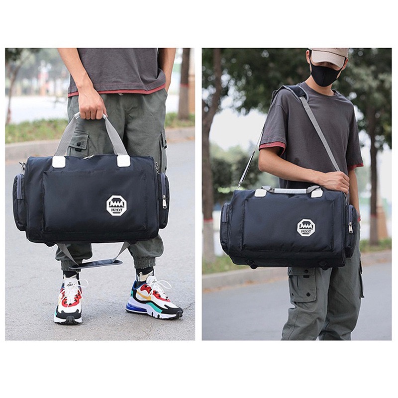 YIQI ENJOY Polyester Travel Bag Unisex Foldable Duffle Bag Organizers Large Capacity Travelling Gym Bags Bag Luggage Women WaterProof Handbags Traveller Bags