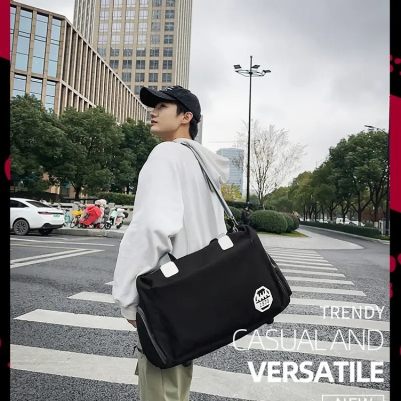 YIQI ENJOY Polyester Travel Bag Unisex Foldable Duffle Bag Organizers Large Capacity Travelling Gym Bags Bag Luggage Women WaterProof Handbags Traveller Bags