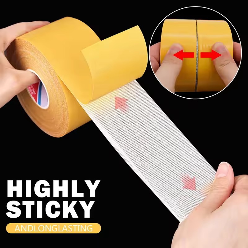 Fixation Bookbinding Extra strong Double Sided Adhesive Tape Thin Super Strong Heavy Mesh Waterproof Powerful Grid Carpet Tape