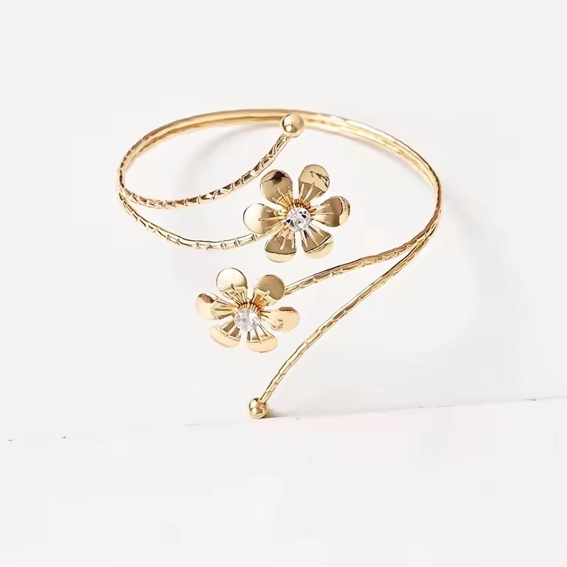 1PC Light Luxury Double Flower Curtain Buckle Gold Silver Curtain Holder Metal Curtain Strap Modern Minimalist Curtain Clip