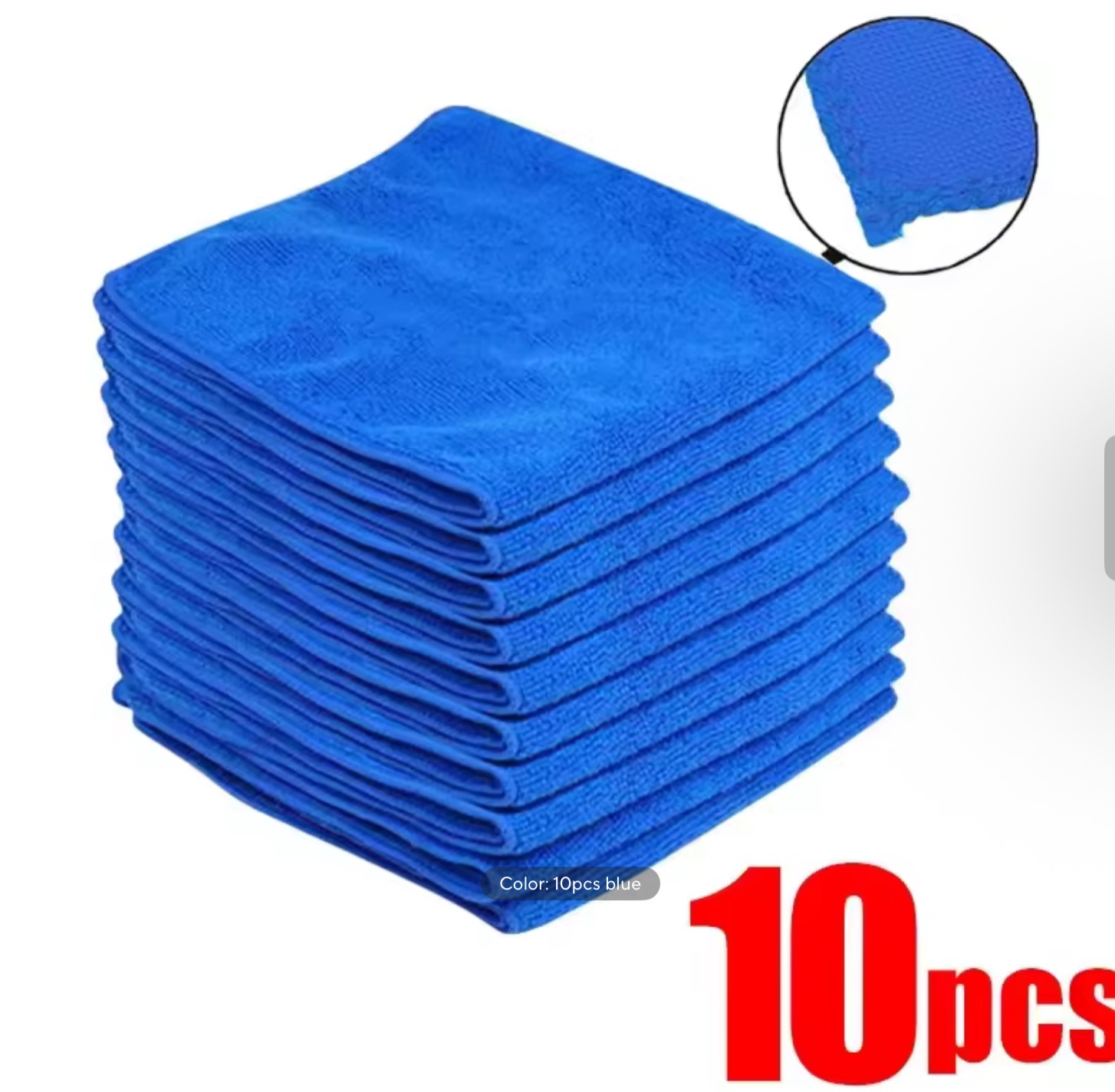 10PCS/ 20PCS Microfiber Towels Car Wash Drying Cloth Towel Household Cleaning Cloths Auto Detailing Polishing Cloth Home Clean Tools