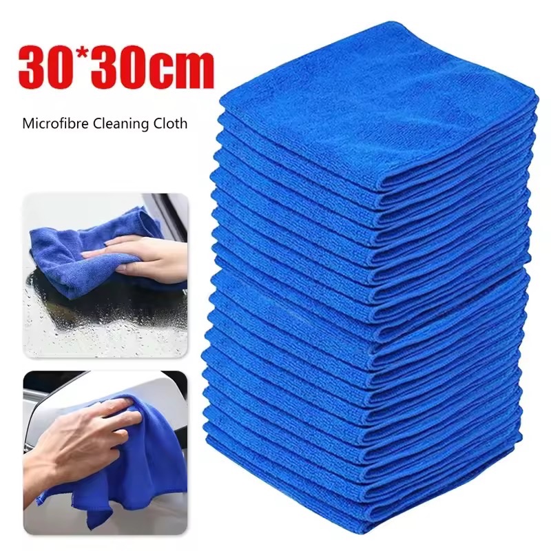 10PCS/ 20PCS Microfiber Towels Car Wash Drying Cloth Towel Household Cleaning Cloths Auto Detailing Polishing Cloth Home Clean Tools