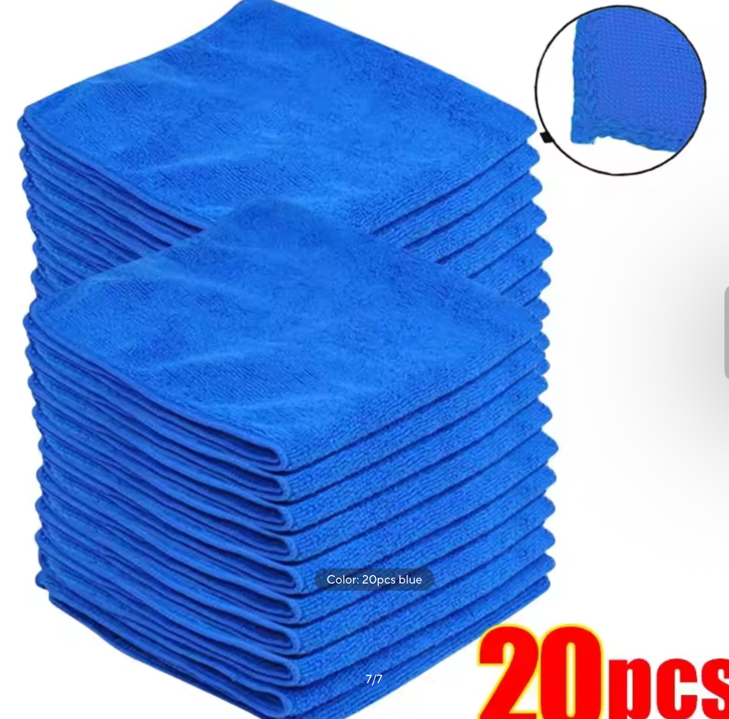 10PCS/ 20PCS Microfiber Towels Car Wash Drying Cloth Towel Household Cleaning Cloths Auto Detailing Polishing Cloth Home Clean Tools