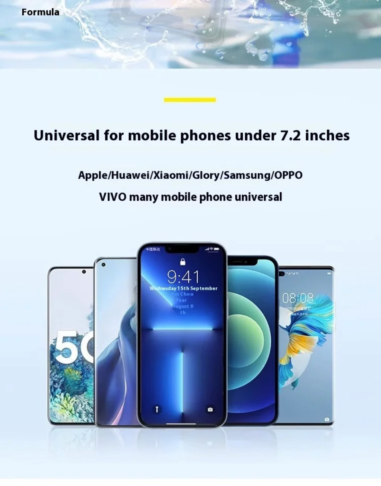 YIQI Enjoy For Phone Waterproof Bag High Permeability Touch Screen Airbag Case Rafting swimming Hot Spring Sealed