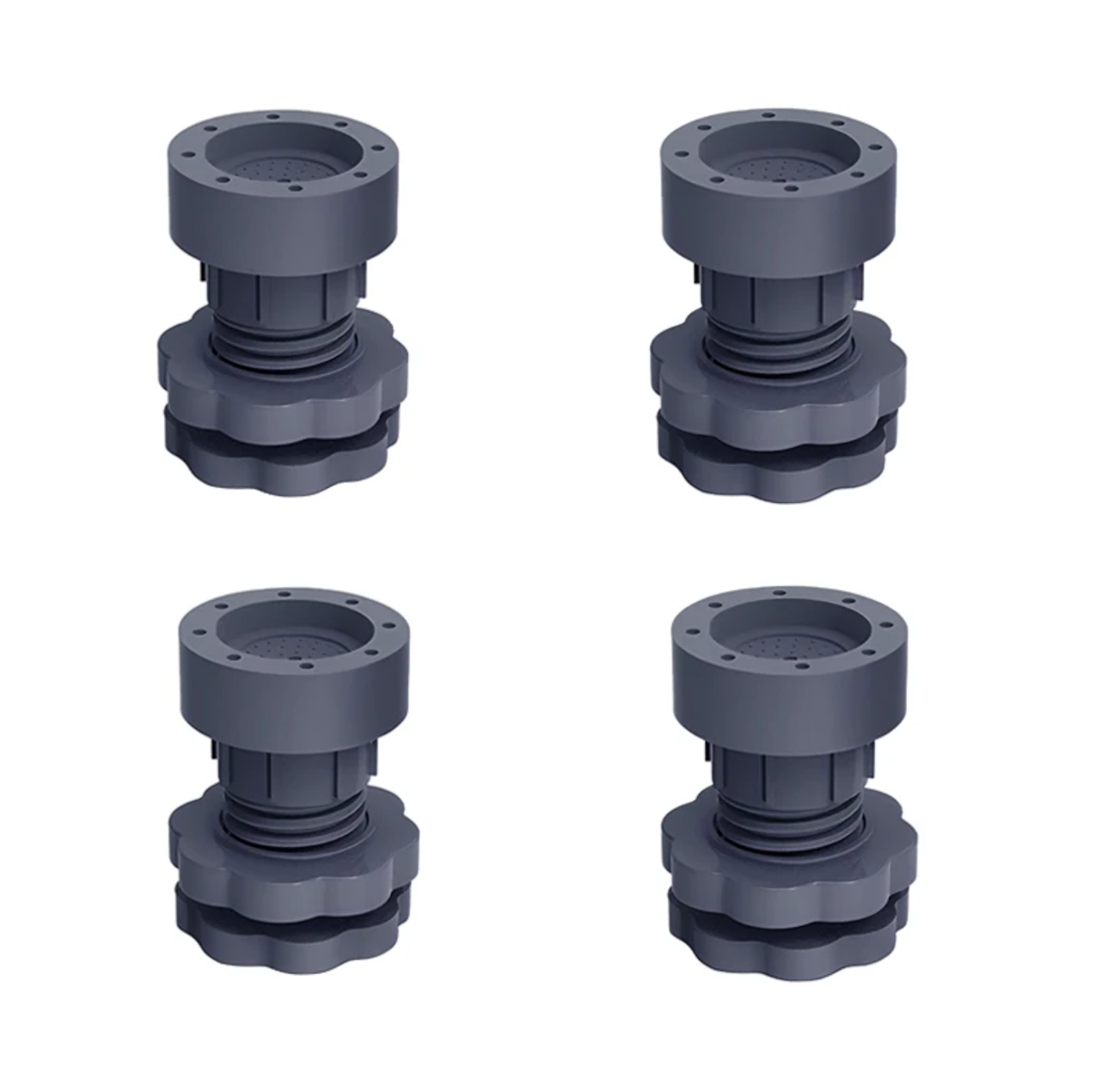 4pc Universal Adjustable Height Washing Machine Foot Pads Silent Skid Raiser Mat Washing Machine Support Dampers Stand Furniture