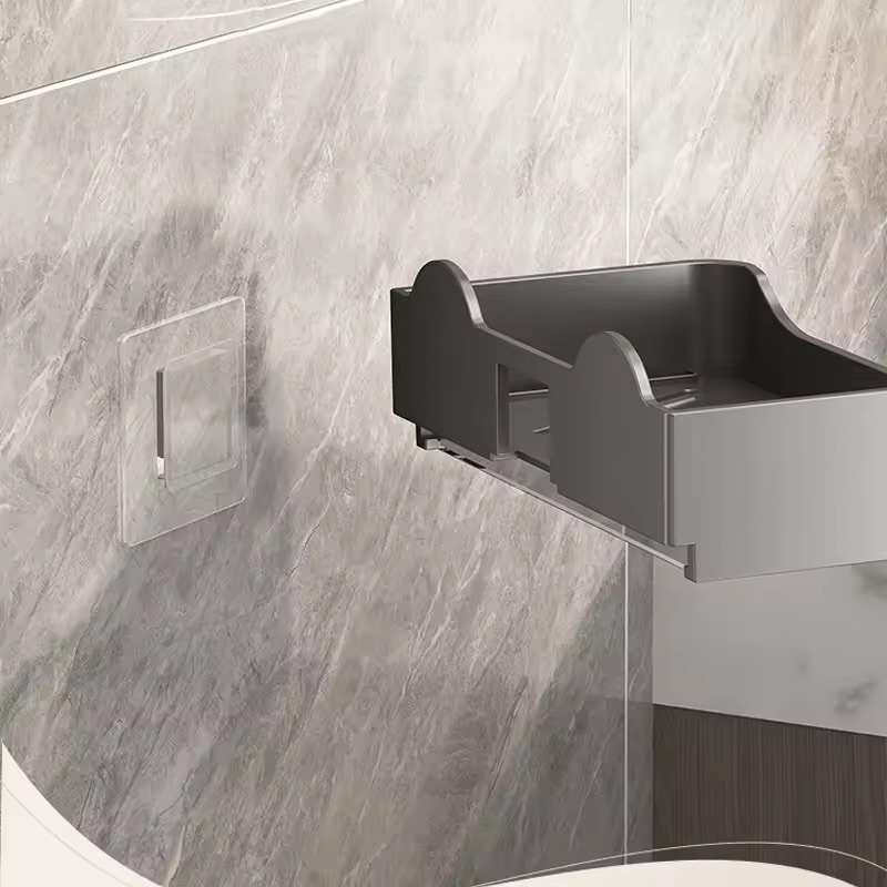 Bathroom Soap Holder Free-Punching Wall Mounted Soap Sponge Holder Organizer Double Drainage Soap Dish Bathroom Accessories