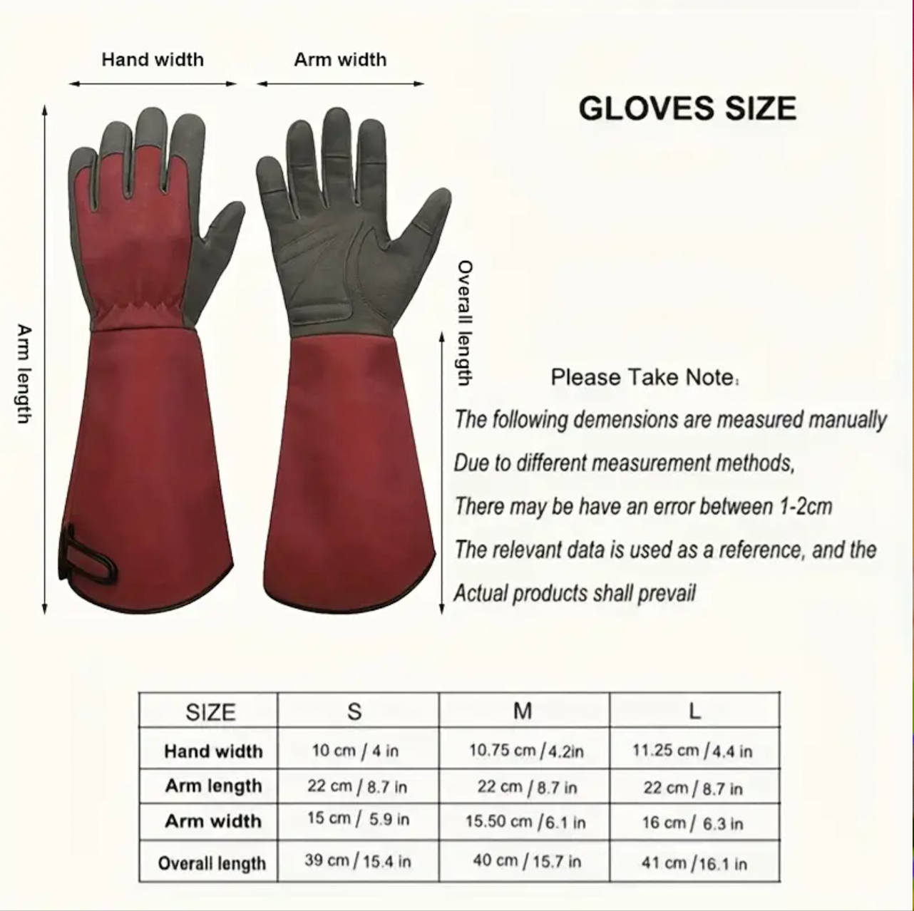 Long Style Gardening Gloves Thorn Proof Gloves Canvas Rose Pruning Garden Gloves with Touch Screen Breathable Work Gloves