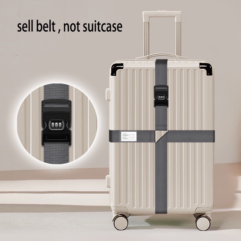 Adjustable Travel Suitcase Band Luggage Suitcase Rope Straps TSA Password Customs Lock Luggage Cross Belt Travel Accessories