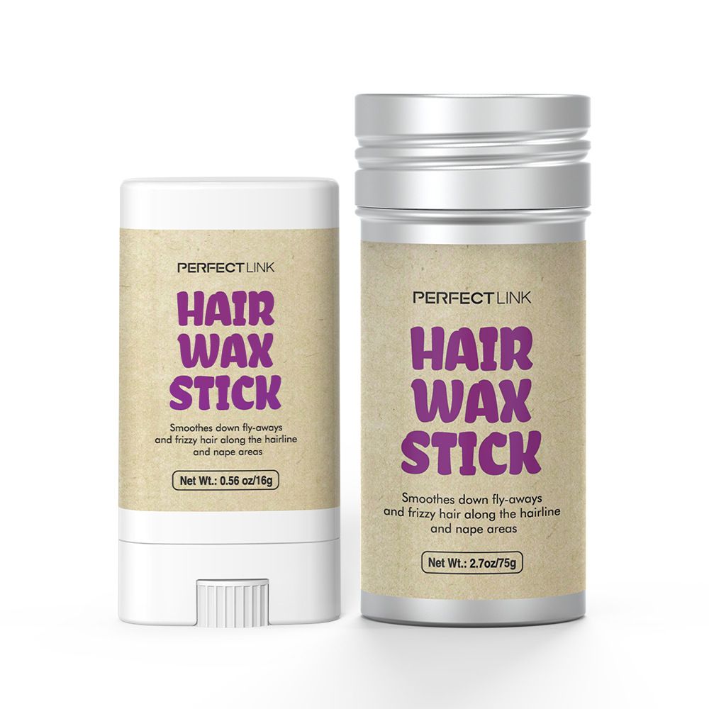 ﻿4Pcs/set 100g  Peach Wax 75g Wax Stick Headband Brush Combination OEM Brand Hair Wax Stick Hair Wax Strip Hair Styling Hair Wax Long-lasting Hold Styling Combination ﻿