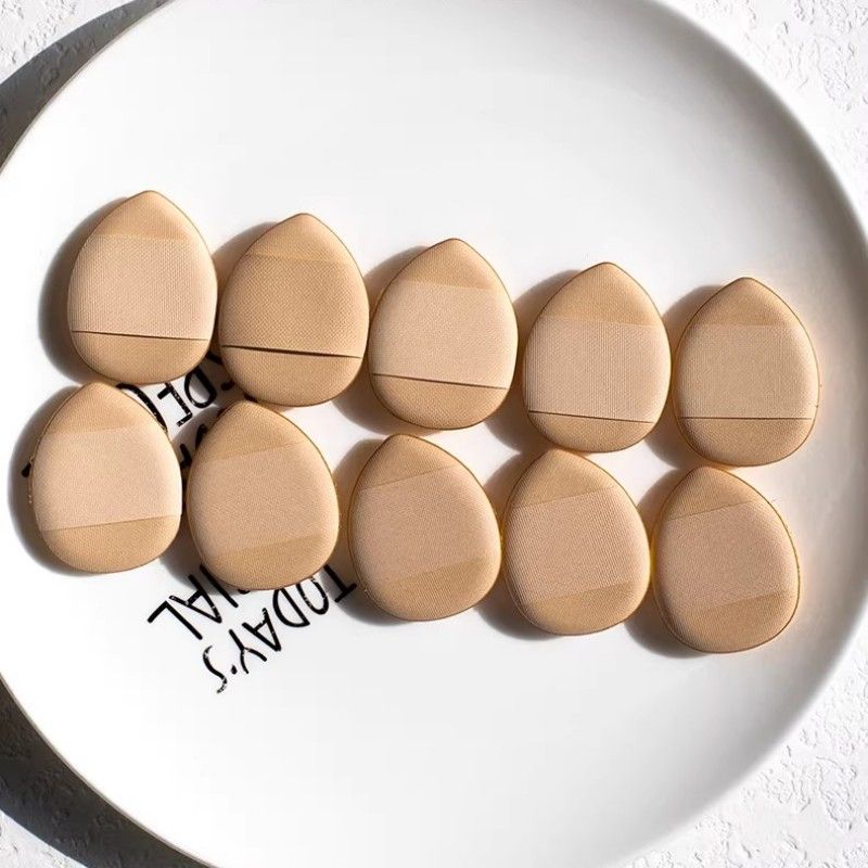 15PCS Mini Cushion Powder Puffs Triangular Finger Soft Puff Expands  Both Wet And Dry Use Make Up Touch-up Concealer Cosmetic Tool