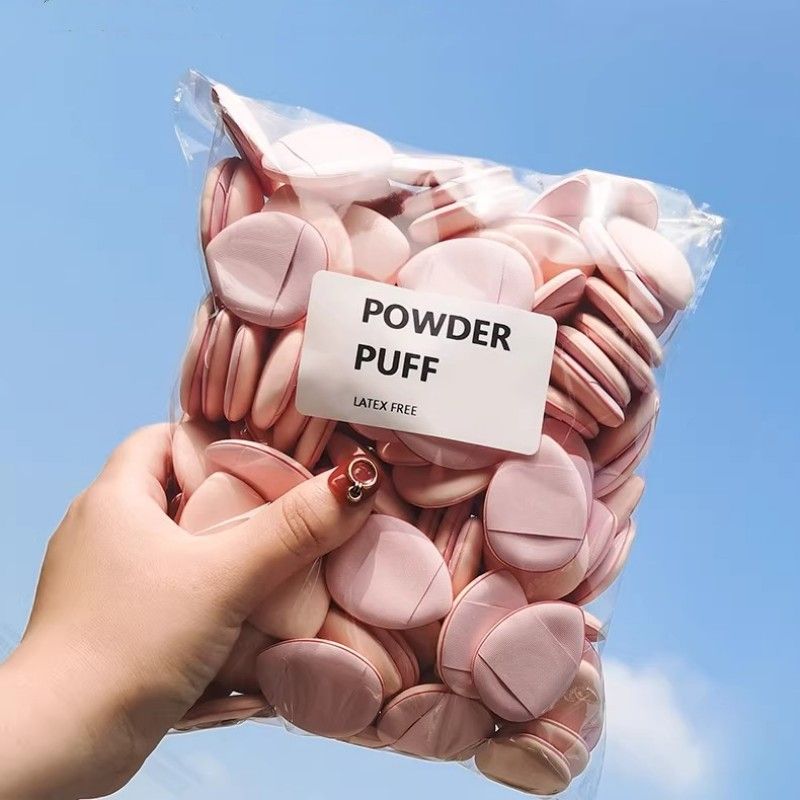 15PCS Mini Cushion Powder Puffs Triangular Finger Soft Puff Expands  Both Wet And Dry Use Make Up Touch-up Concealer Cosmetic Tool