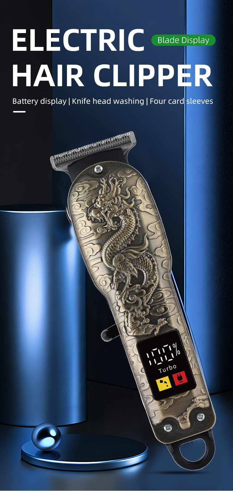 Household Electric Hair Clipper  Professional Hair Trimmer  Men's Electric Hair Cutting Tool Salon Carving Electric Clipper  Hair Care  Hair Cutting Tools