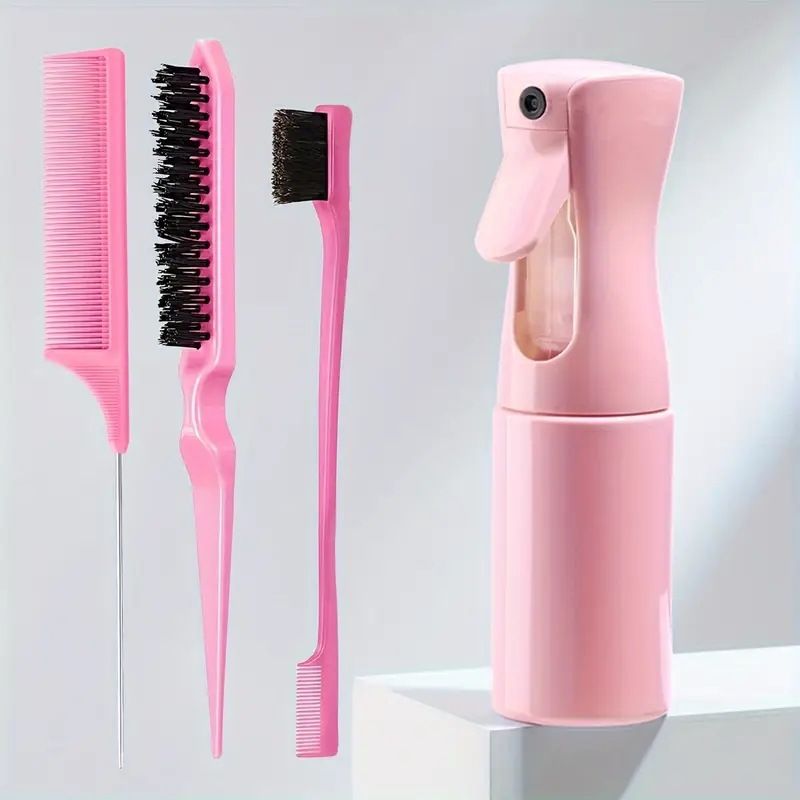 11PCS Hair Care Set  Shampoo Brush Continuous Spray Bottle  Teasing Comb Tail Comb Hollow Comb Styling Smoothing Comb 
Hair Tools Hair Styling Tools