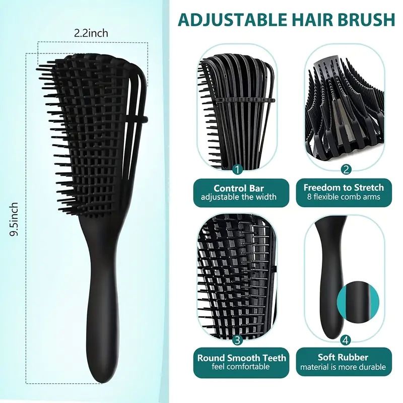 11PCS Hair Care Set  Shampoo Brush Continuous Spray Bottle  Teasing Comb Tail Comb Hollow Comb Styling Smoothing Comb 
Hair Tools Hair Styling Tools