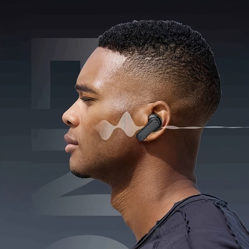YW08 BT Wireless Earphones Smart LCD Touch Screen Headphones Sports Earbuds ANC Built-in Microphone Waterproof Gaming V8