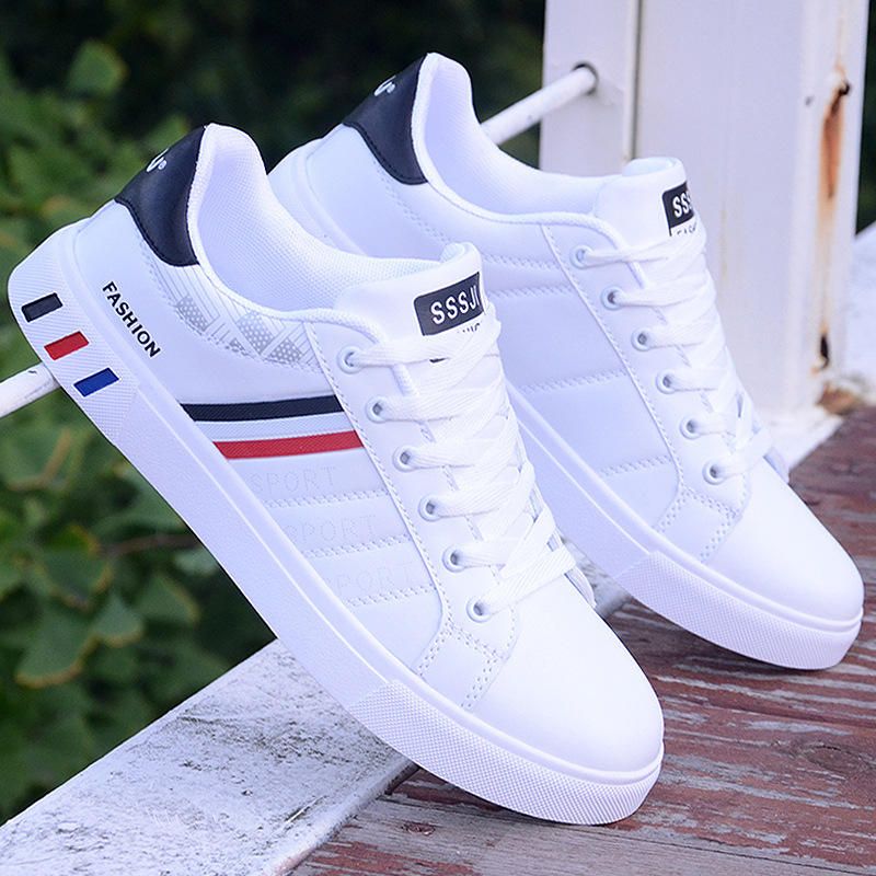 New Men'S Casual Shoes Board Running Shoes Men'S Wholesale White Shoes Men'S Sports Shoes White