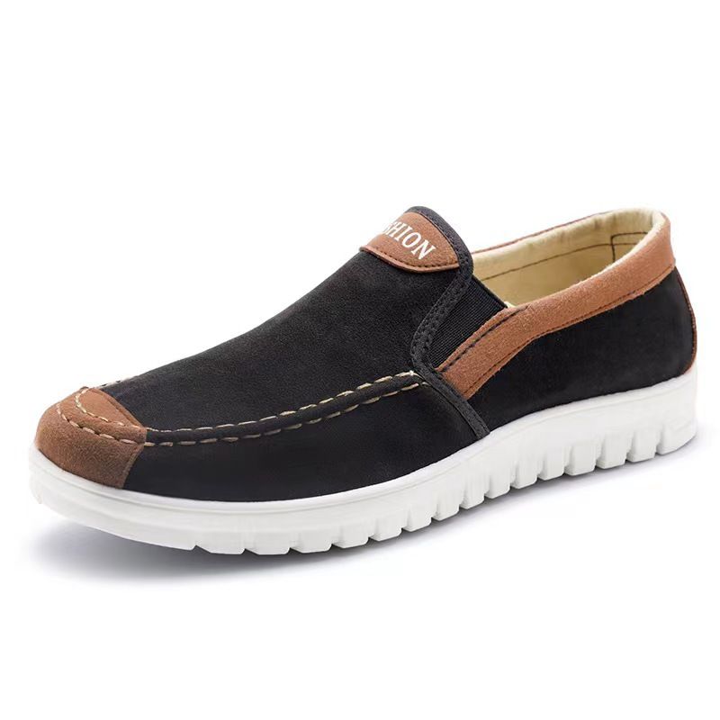 Old Beijing Cloth Shoes For Men, Middle-Aged And Elderly, Dad'S Shoes For Men, Men'S Single Foot Shoes, Men'S Cloth Shoes, Blue