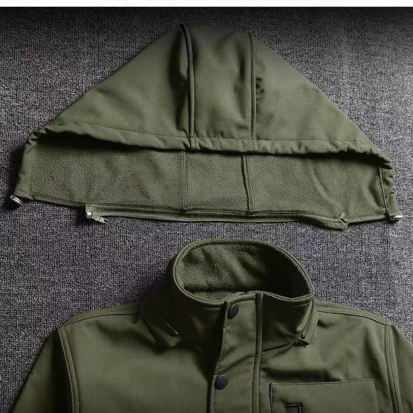 Hardshell Overalls Jacket Jacket Workwear Tactical Fleece Up And Down Protective Clothing  Two-Piece Outfits