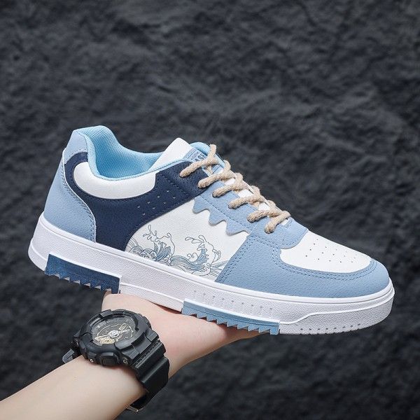 Simple, Individual And Breathable Men's White Sneakers And Sporty Casual Sneakers