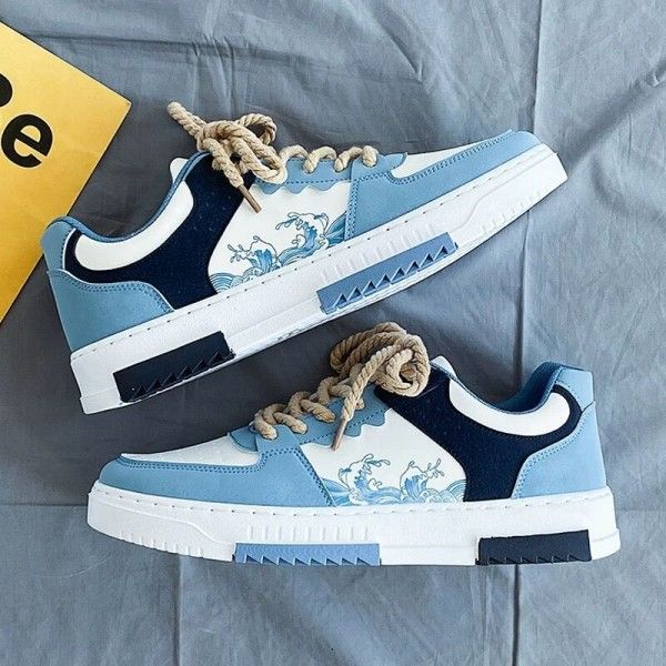 Simple, Individual And Breathable Men's White Sneakers And Sporty Casual Sneakers