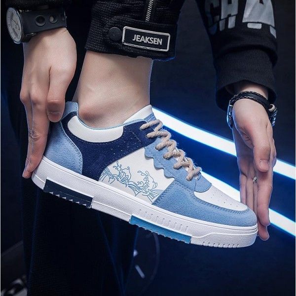 Simple, Individual And Breathable Men's White Sneakers And Sporty Casual Sneakers