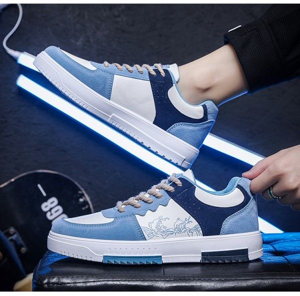 Simple, Individual And Breathable Men's White Sneakers And Sporty Casual Sneakers