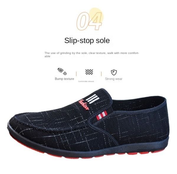 Men's Wear Resistant Anti-Slip Fashion Cool Casual Soft Soled Canvas Shoes Canvas Shoes