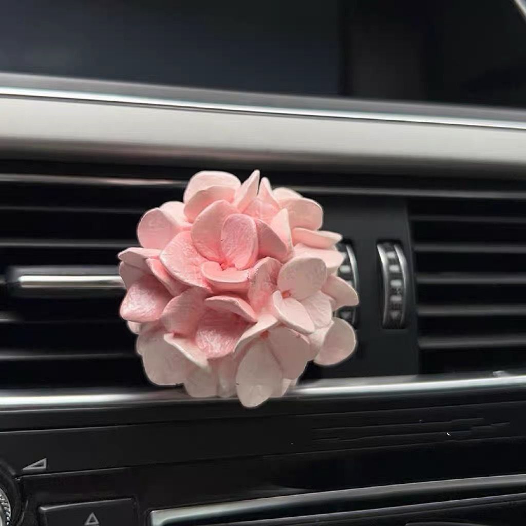 Tulip Hydrangea Car Aromatherapy Premium Air Outlet Flower Fragrance Stone Car Interior Decoration Car Ornament Air Fresheners