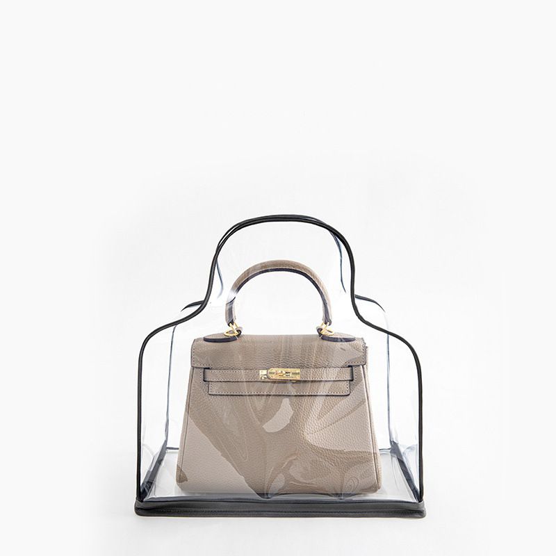 1PCS Bag storage dust bag, PVC transparent leather bag protective bag, dust cover, dust-proof, moisture-proof, storage hanging bag storage bag