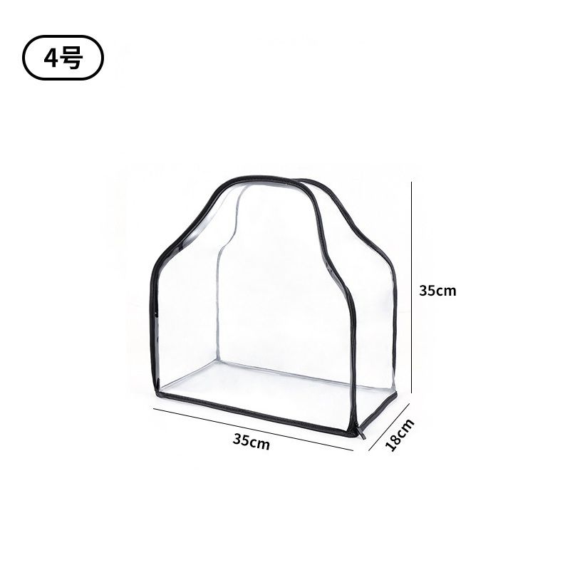1PCS Bag storage dust bag, PVC transparent leather bag protective bag, dust cover, dust-proof, moisture-proof, storage hanging bag storage bag