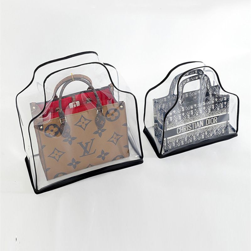 1PCS Bag storage dust bag, PVC transparent leather bag protective bag, dust cover, dust-proof, moisture-proof, storage hanging bag storage bag