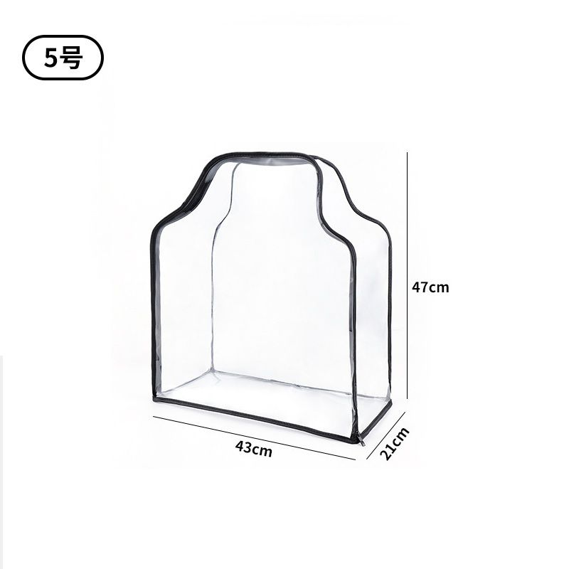 1PCS Bag storage dust bag, PVC transparent leather bag protective bag, dust cover, dust-proof, moisture-proof, storage hanging bag storage bag