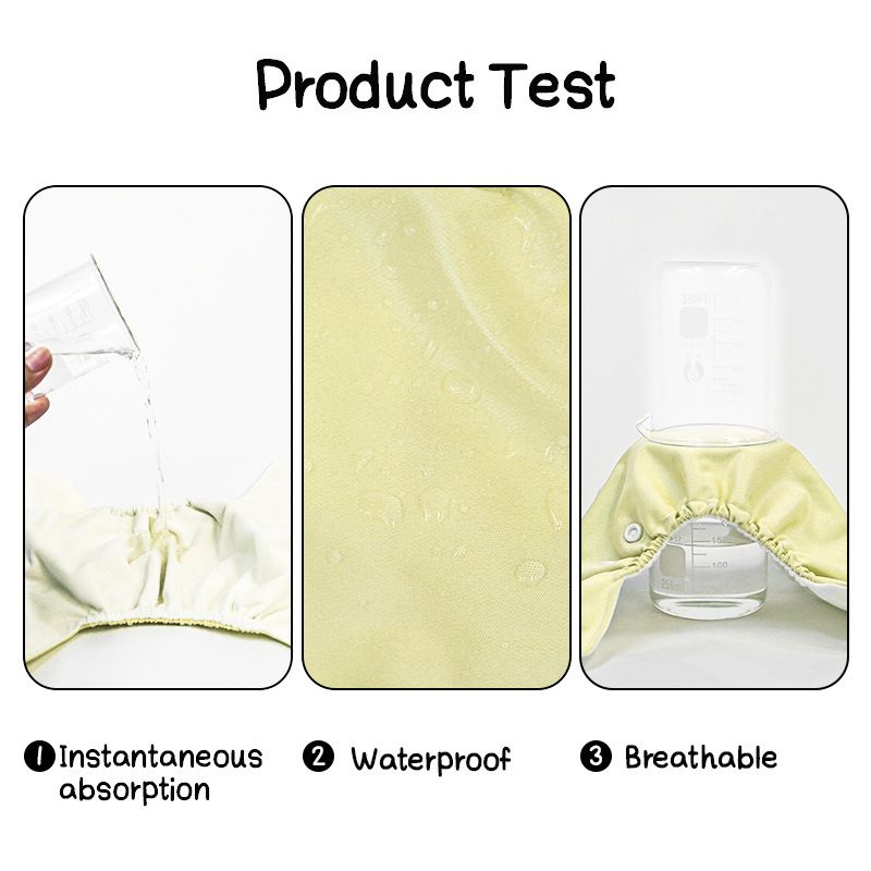 2pcs/set environmentally friendly baby diaper, comfortable and breathable, washable cloth diaper, waterproof and adjustable leak proof diaper