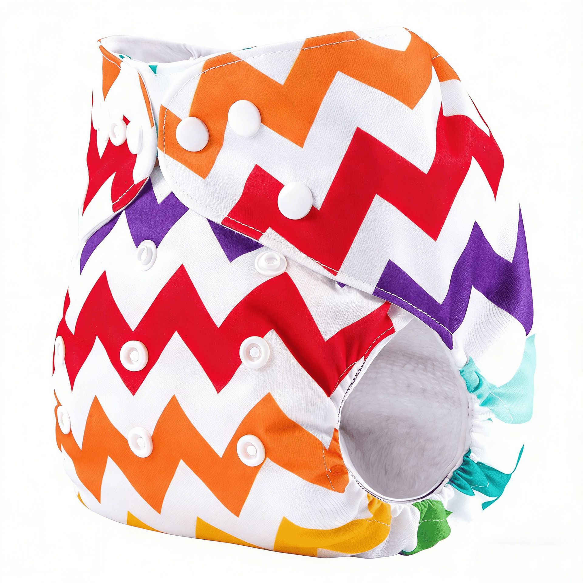 2pcs/set washable printed baby diaper, suitable for 3-15KG babies, leak proof and breathable diaper, baby cloth diaper