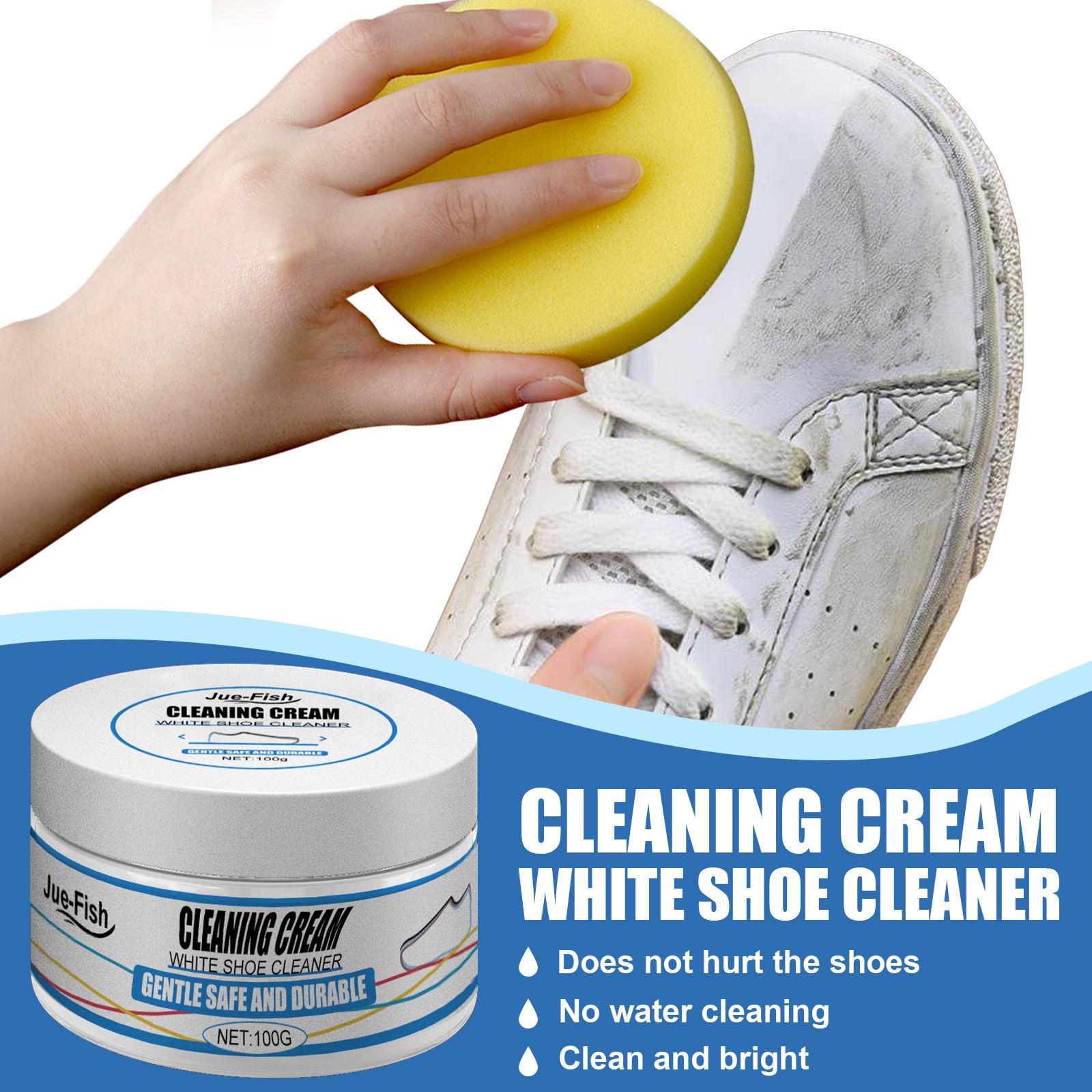 Multi-functional Stain Remover Whitening Shoe Cleaning Cream