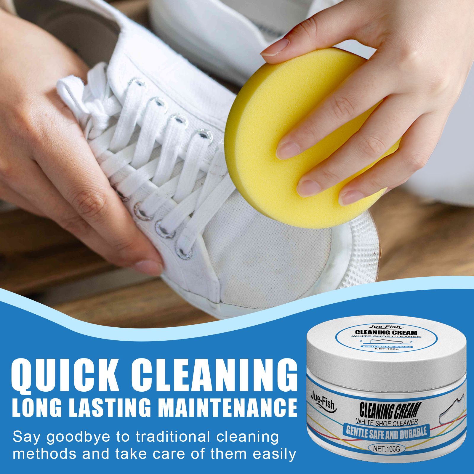 Multi-functional Stain Remover Whitening Shoe Cleaning Cream